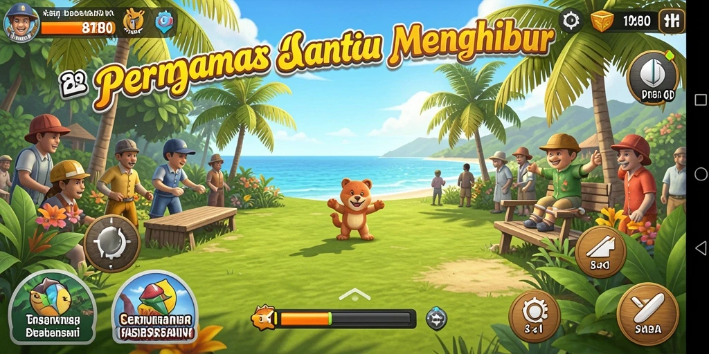 Screenshot utama 8180 menunjukkan gameplay yang penuh warna dan menyenangkan.