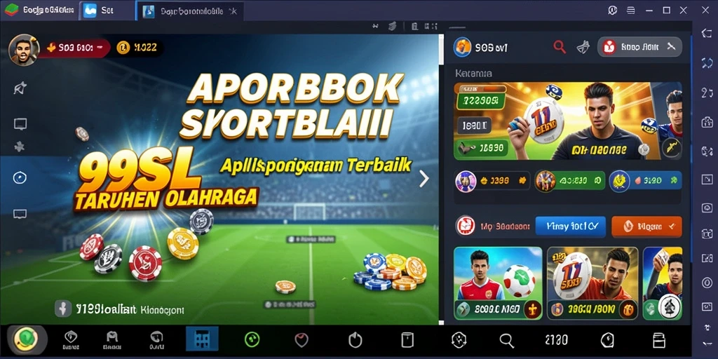 Tampilan utama gameplay Sportsbook di 99SL.