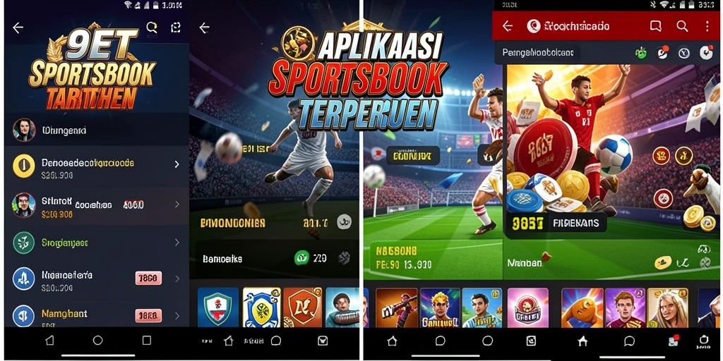 Tampilan gamification <strong>9ET</strong> saat taruhan olahraga berlangsung.