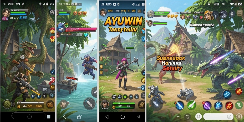 Tampilan aplikasi AYUWIN yang menarik dan fungsional