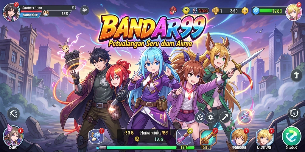 Tampilan gameplay BANDAR99 yang menampilkan karakter Anime yang dinamis.