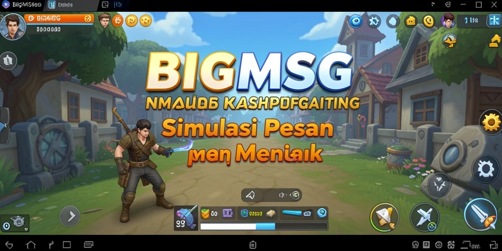 Tampilan gameplay <strong>BIGMSG</strong> yang menarik dan interaktif.