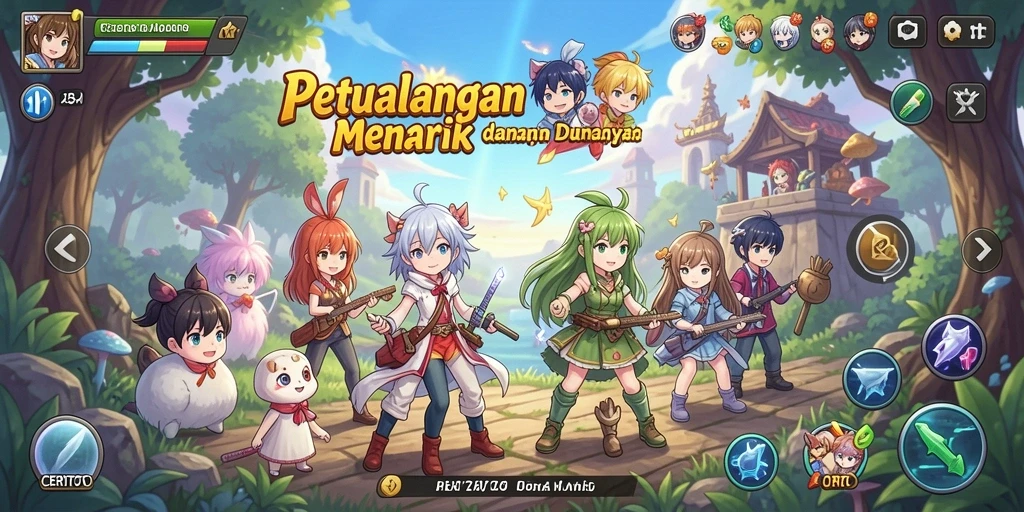 Screenshot CERITOTO menampilkan aksi seru dalam petualangan anime.