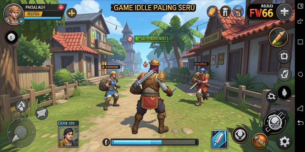 Tampilan menarik dari gameplay FW66 yang santai dan strategis.