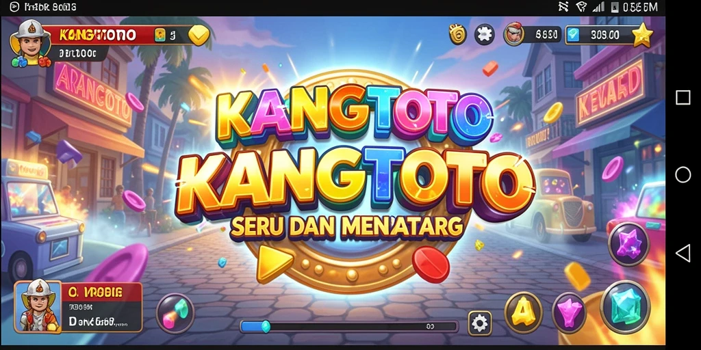 Screenshot menunjukkan gameplay seru KANGTOTO yang penuh aksi.