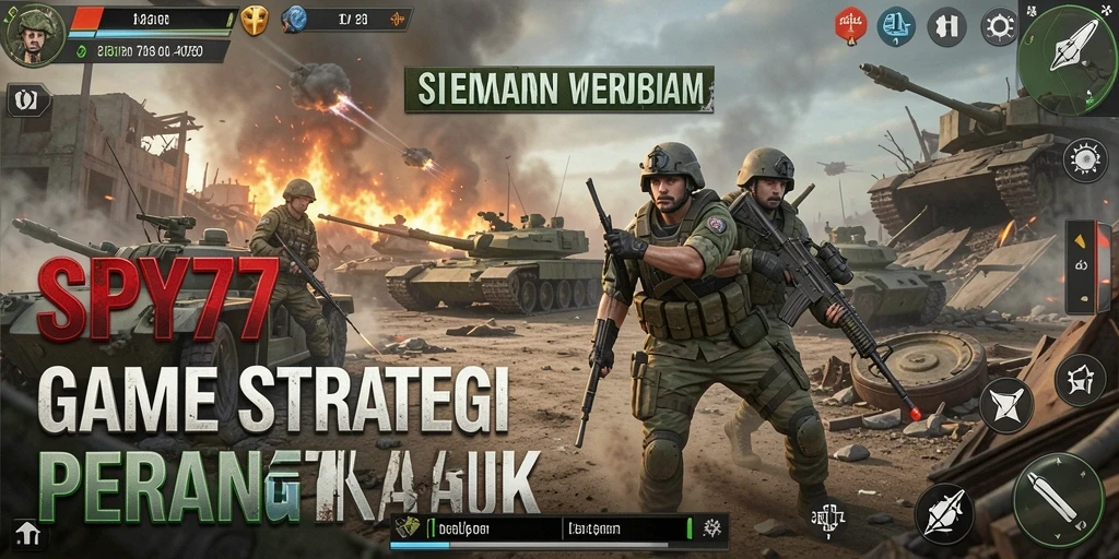 Tampilan gameplay SLG SPY77 yang seru dan menantang.